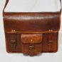 genuine leather vintage messenger Handmade satchel brown briefcase bag frm india