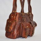 real leather vintage messenger sling Handmade briefcase ladies bag unisex