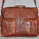 real leather vintage messenger Handmade briefcase bag for laptop from india