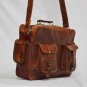 real leather vintage messenger sling Handmade unisex briefcase bag india