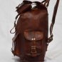 Real goat hide rucksack back pack genuine leather bag tough briefcase soft case
