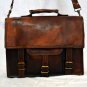 real leather vintage messenger Handmade mens briefcase natural soft bag india