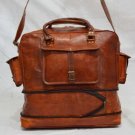 Real goat hide travel luggage overnight weekend unisex bigger size large bag