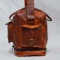 Real goat hide travel luggage overnight weekend unisex bigger size large bag