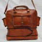 Real goat hide travel luggage overnight weekend unisex bigger size large bag