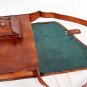 real leather vintage messenger satchel Handmade briefcase genuine brown bag