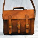 real leather messenger Handmade satchel briefcase vintage brown bag pushkar