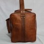 Real leather travel luggage gym mens genuine satchel bag large briefcase
