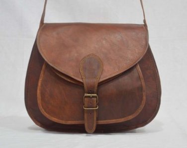 real leather vintage purse sling Handmade ladies satchel brown womens nice bag