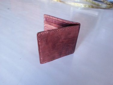 Real goat hide mens genuine leather wallet