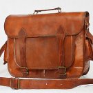 real leather vintage messenger sling Handmade cross body satchel bag briefcase