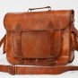 real leather vintage messenger sling Handmade cross body satchel bag briefcase