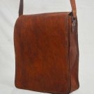 real leather genuine messenger sling Handmade unisex briefcase natural bag