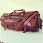 Real goat hide travel luggage overnight weekend unisex cross body bag briefcase