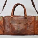 Real leather travel luggage gym mens genuine cross body bag briefcase from india
