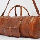Real goat hide travel luggage weekend unisex cross body bag briefcase from india