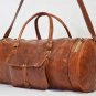 Real goat hide travel luggage weekend unisex cross body bag briefcase from india