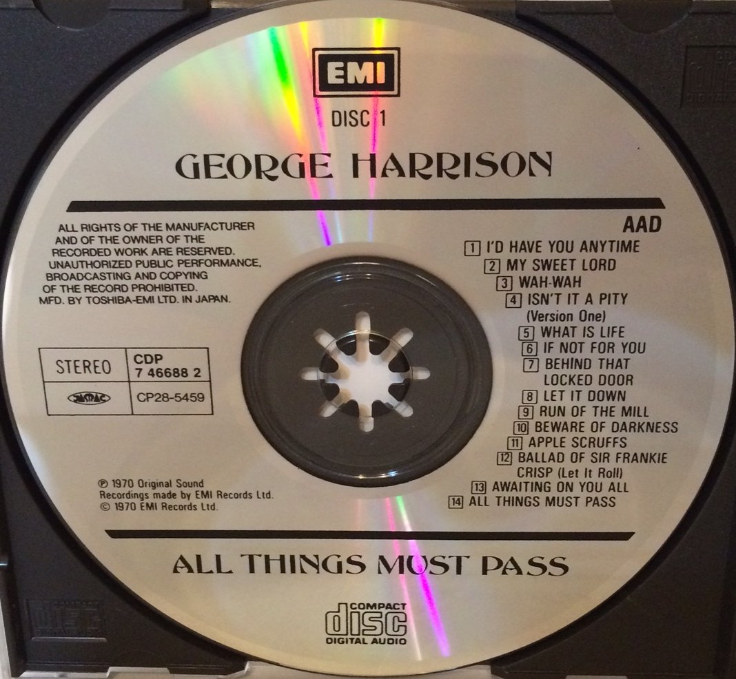 George Harrison All Things Must Pass Cp28 5459 60 87 Japan 1st Press