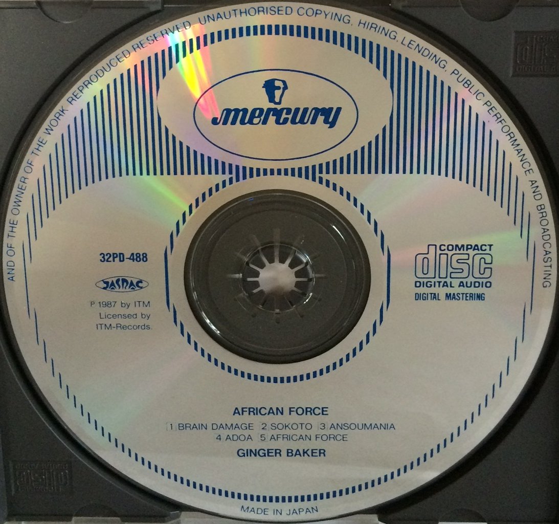 Ginger Baker African Force (32PD488) '88 Blue Atomic Japan 1st press