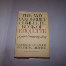 amy vanderbilt complete book of etiquette hc book 1978 with jacket