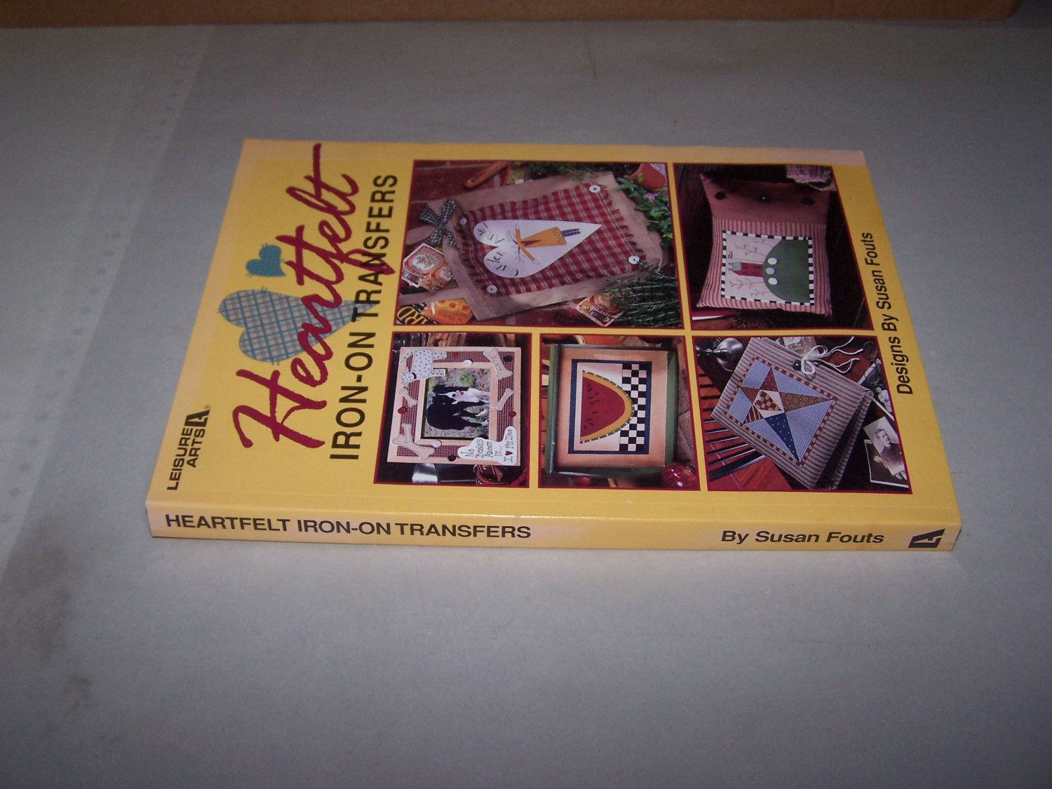 heartfelt leisure arts iron on transfer book 1998 susan fouts