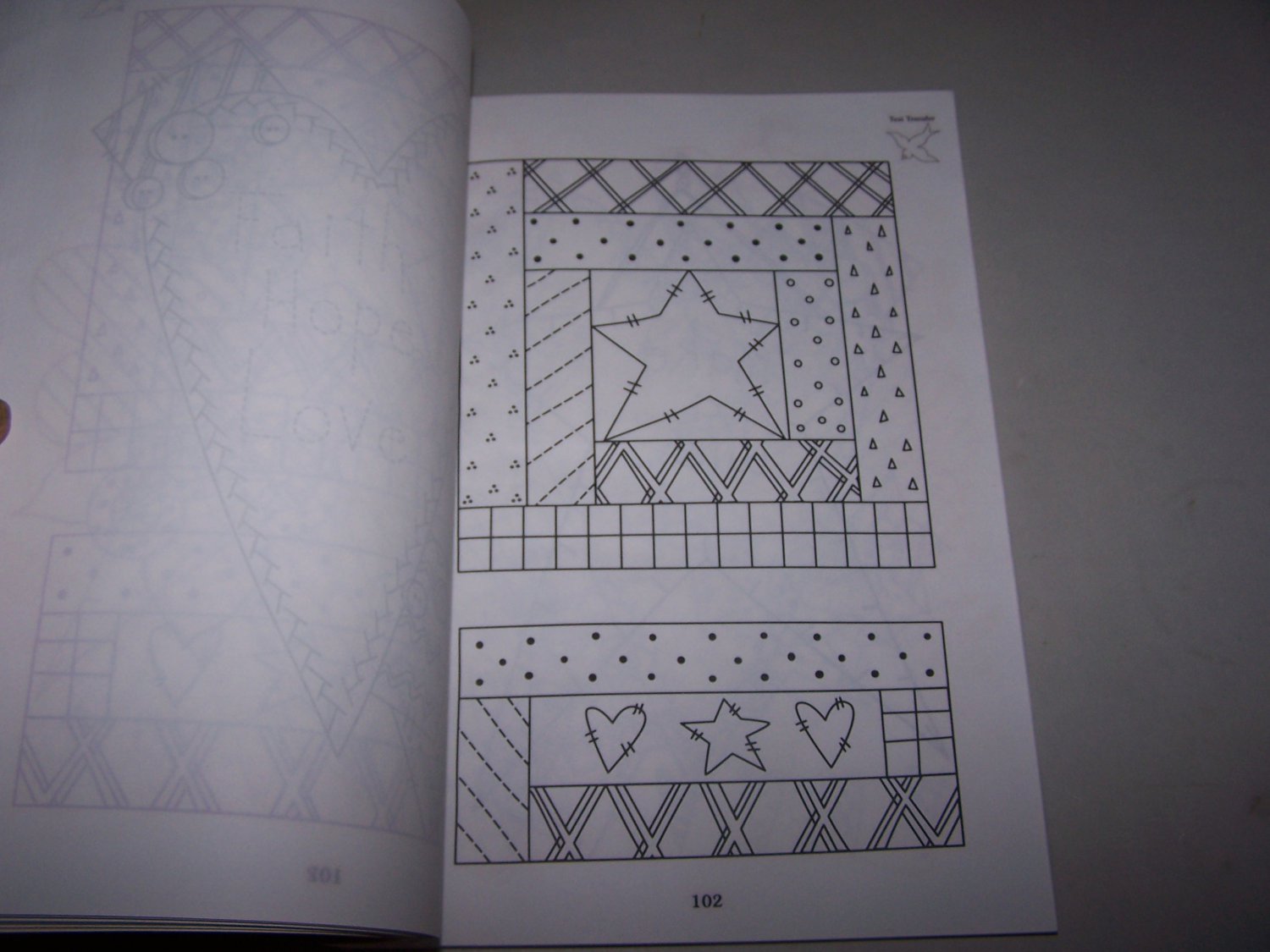 heartfelt leisure arts iron on transfer book 1998 susan fouts