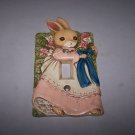 takahashi light switch cover plate bunny very cute porcelain