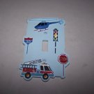 fire truck and chopper lightswitch coverplate brders unlimited