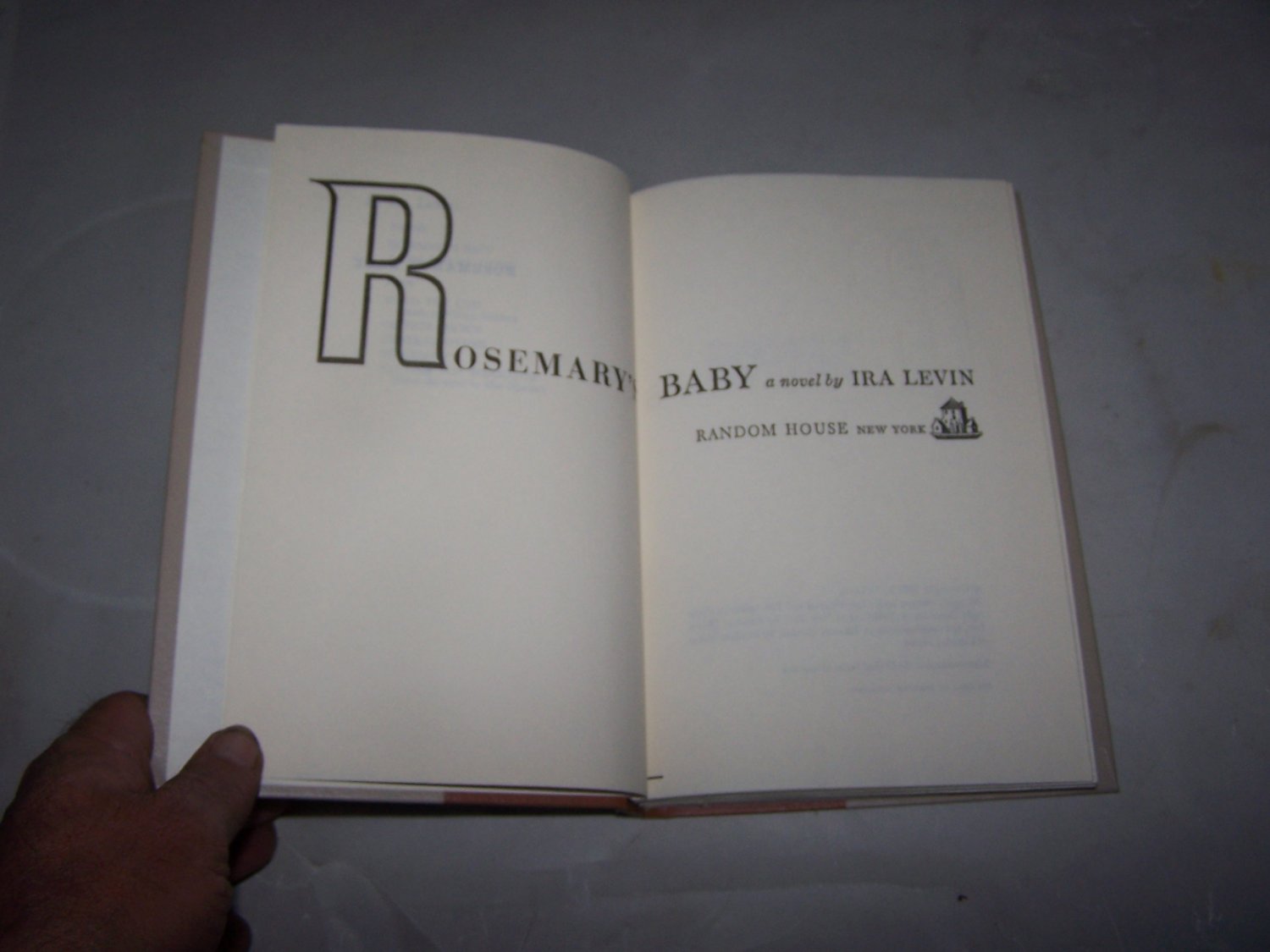 rosemary's baby ira levin 1967 hc book