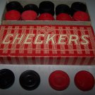 hal sam h5 wooden checkers set