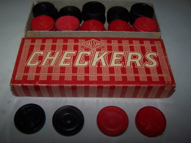 hal sam h5 wooden checkers set