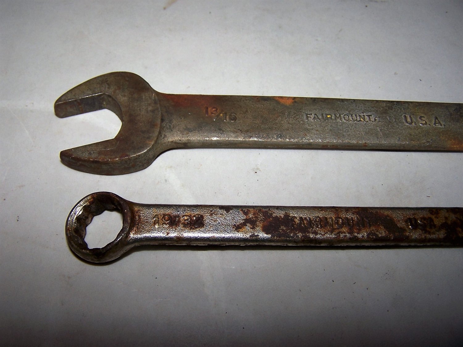 fairmount wrenches lot of 2 vintage tools