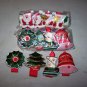 sequined fabric napkin rings christmas lot of 12
