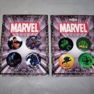 marvel buttons hulk and xmen on cards 2003