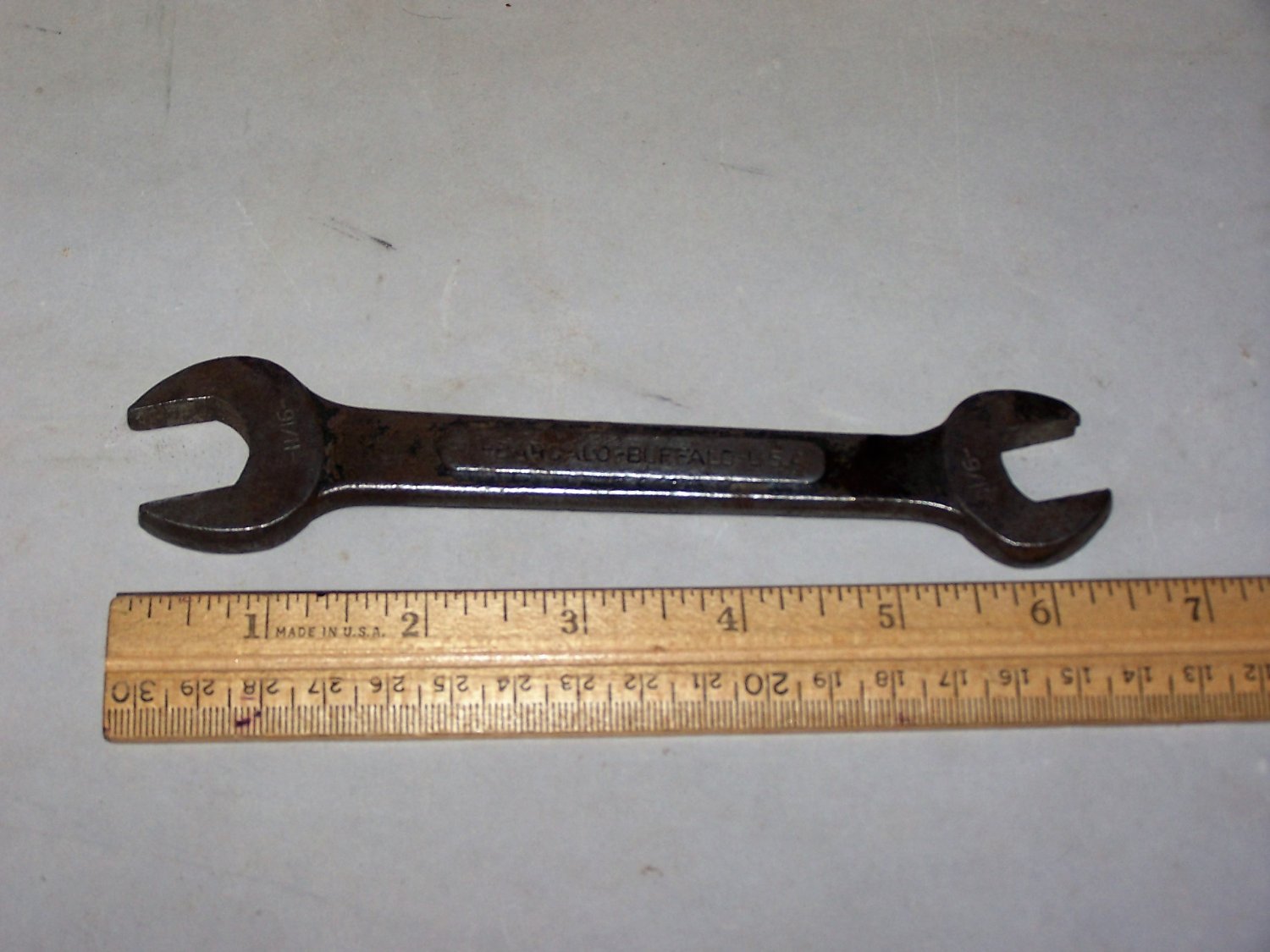 barcalo buffalo wrench 9/16 11/16 vintage tool