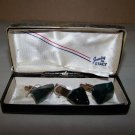 jewelry by stacy cufflinks and tie clip polished stones set very nice
