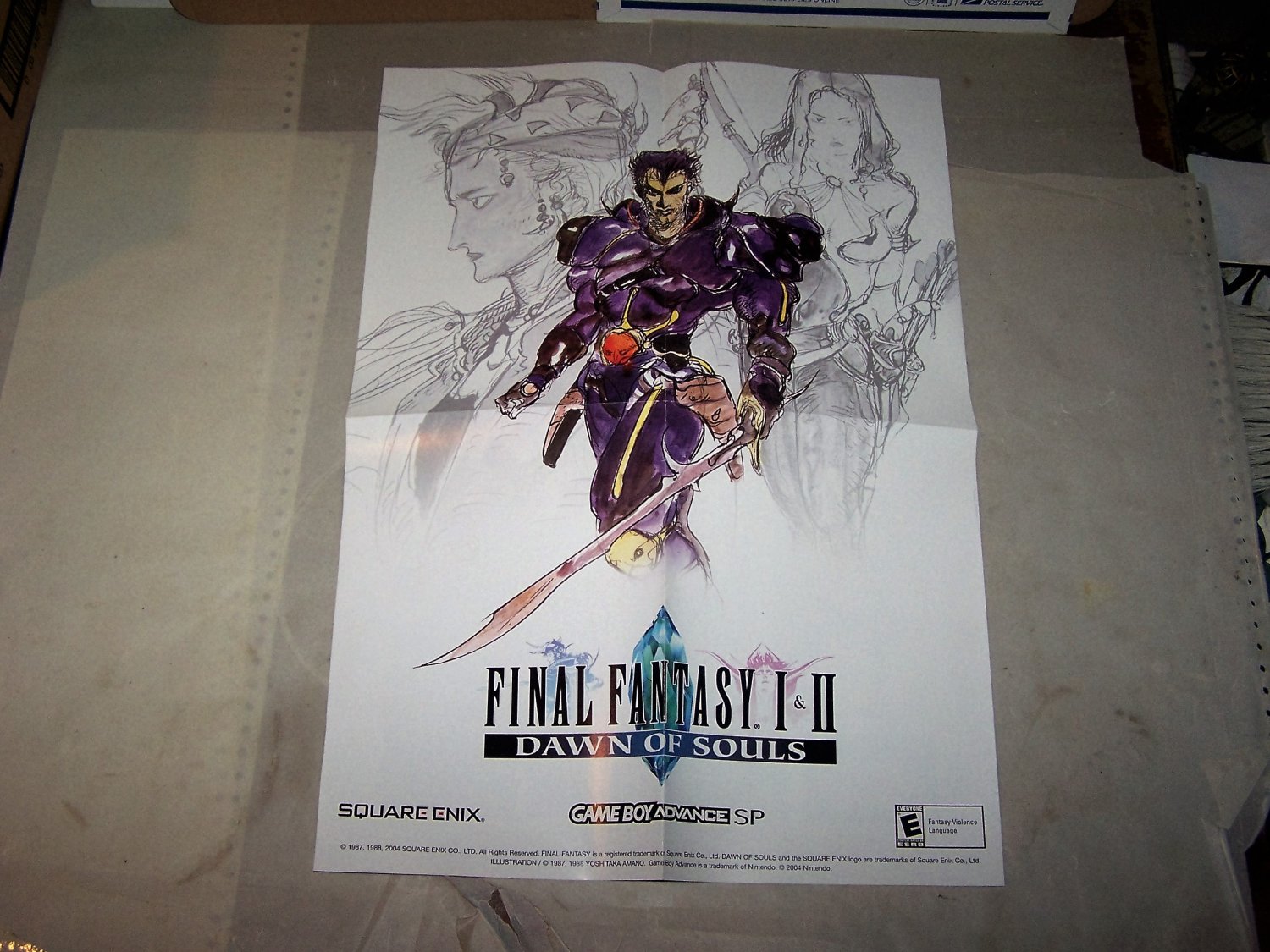 final fantasy 1 and 2 dawn of souls 2004 poster 2 sided poster