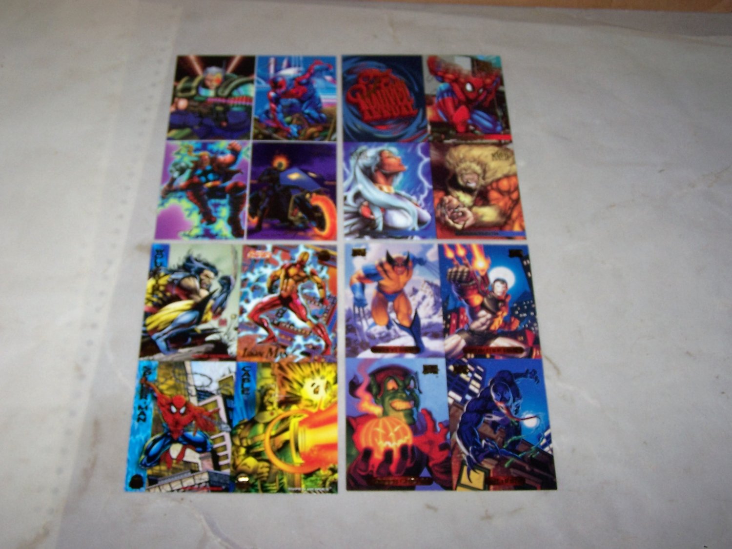 marvel flair promo cards lot of 4 cards 94 inaugural 95