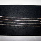 42 inch black stone chain necklace