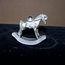 cm553 spoontiques rocking horse pewter figurine