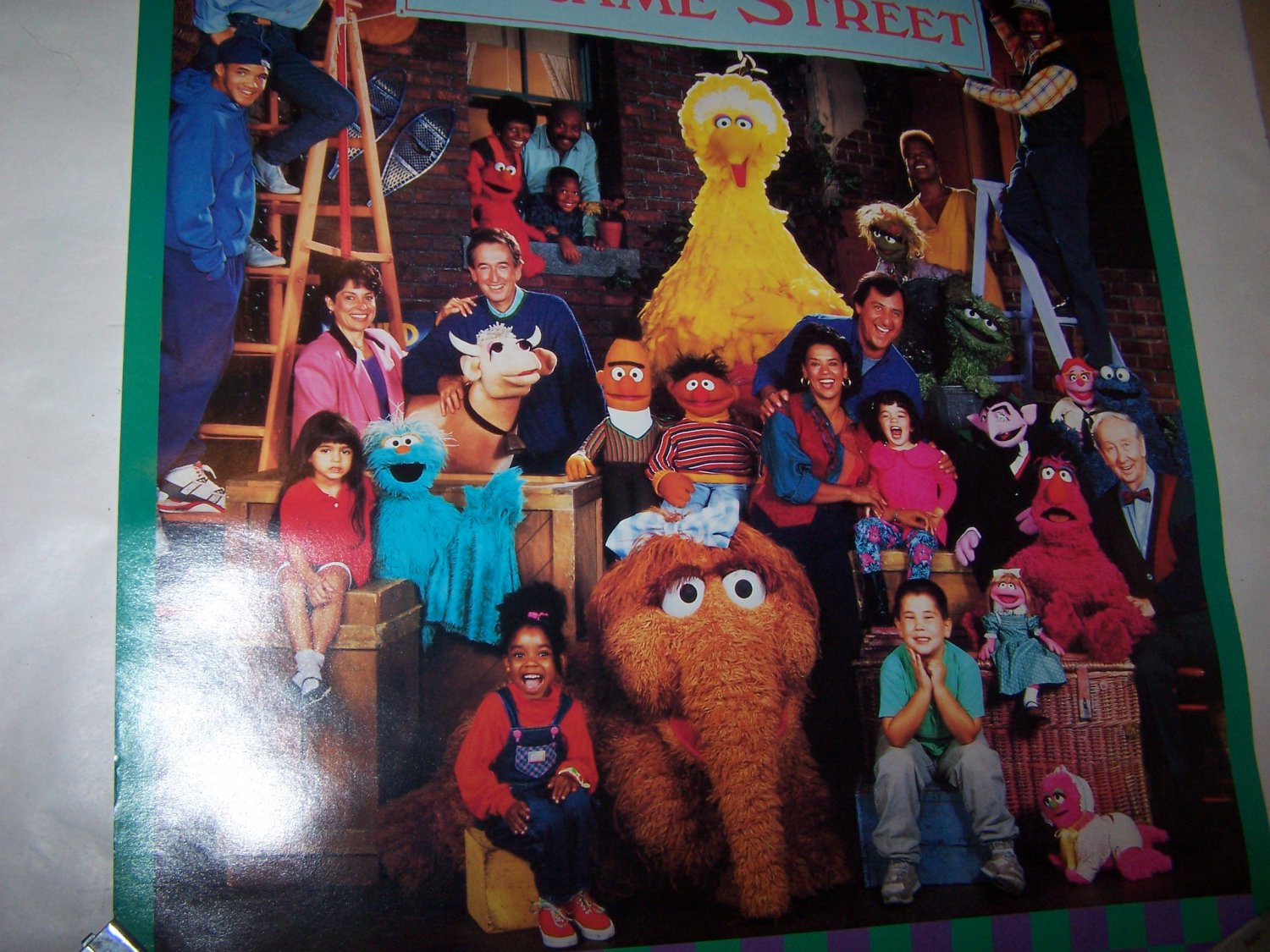 sesame street poster 1992 children's television workshop