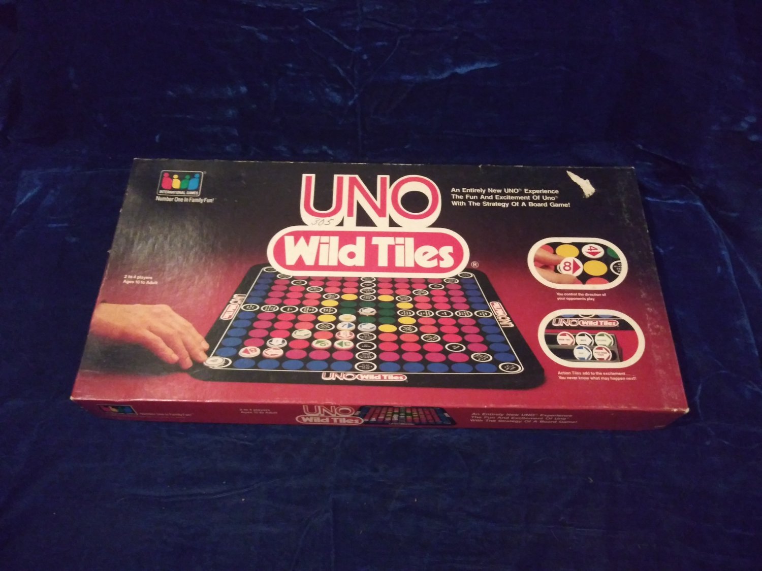 Uno wild tiles game 1986 International games