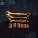 Companion combination wrenches and sockets lot
