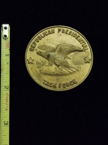 Republican Presidential Task Force coin/ token Reagan