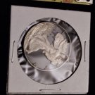 1945 half dollar lady liberty etched coin pendant