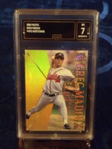 1996 Greg Maddux Pacific card Graded 7