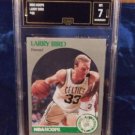 1990 Larry Bird Hoops card graded 7