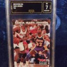 1992 Earvin Magic Johnson Skybox USA card graded7