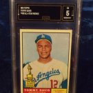 1961 Tommy Davis Topps AS Rookie Dodgers graded 5