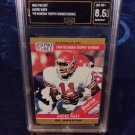 1990 Andre Ware Pro Set with banner rookie graded 8.5